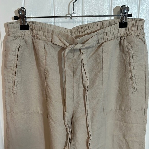 Forever 21 Linen wide leg pants in Beige - Picture 2 of 3
